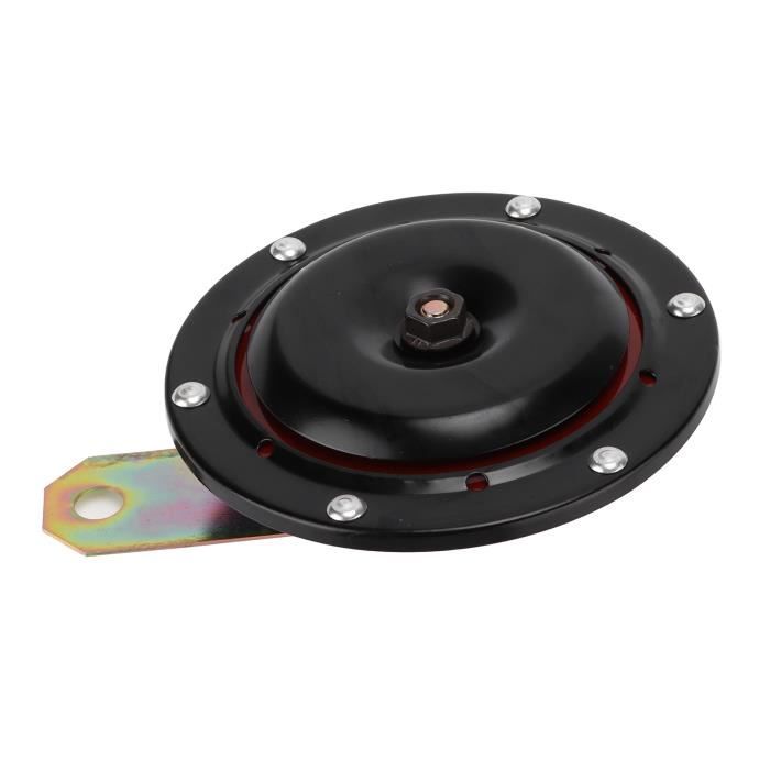 Klaxon Moto 105 DB Étanché - Klaxon Universel Disque Électrique 12V Avec Couvercle Chromé Nid D'Abeille 85mm