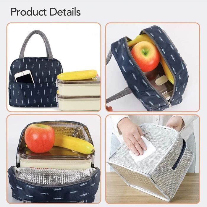 Sac Repas Isotherme Pratique – Garde Tes Plats Chauds Ou Froids, Idéal Pour Le Bureau, L'école Ou Les Pique-niques