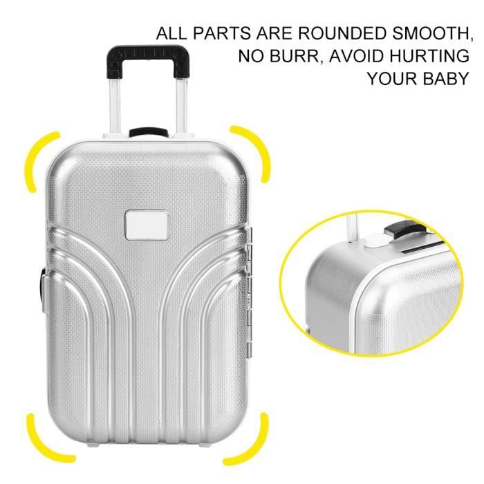 Valise bébé jouet mignon valise à roulettes en plastique mini