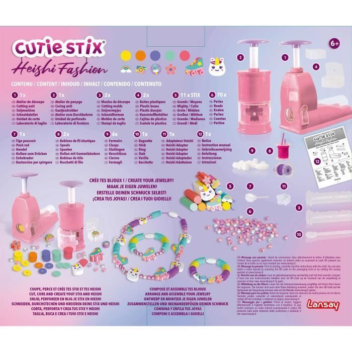 Set De Création Cutie Stix Par Lansay - Jeu De Construction Créatif Neuf