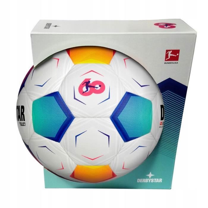 Ballon De Foot Derbystar Brillant APS – Lot De 10, Taille 5, Microfibre PU, Cousu Main, FIFA Quality Pro