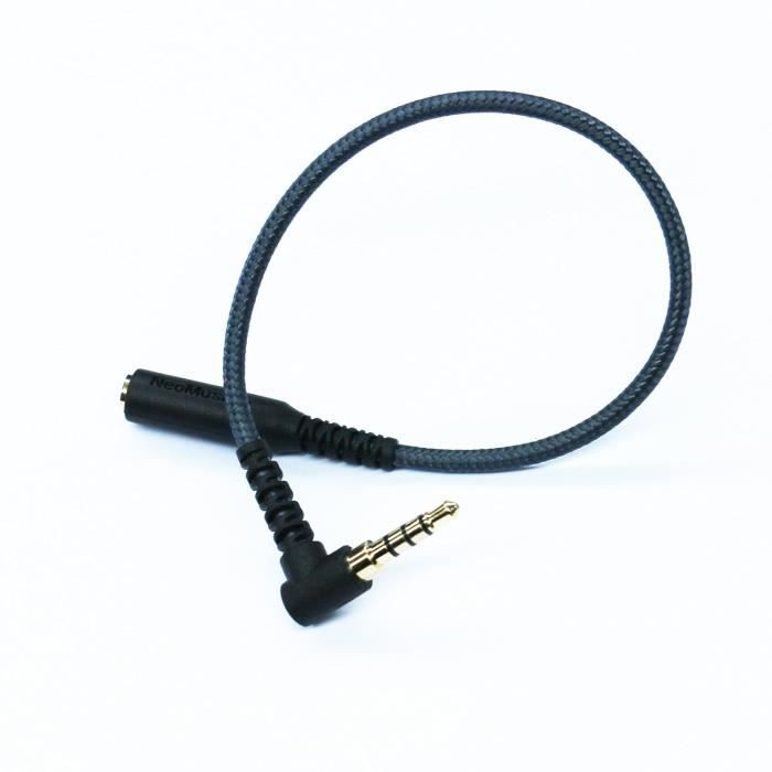 Câble D'extension Audio Pour Casque, Angle Droit/droit, 4