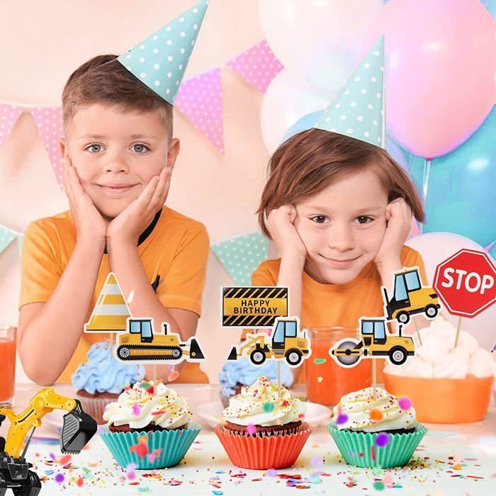 Décorations De Fête D'Anniversaire Monster Trucks, Fournitures