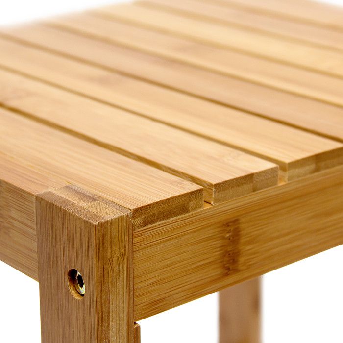 Relaxdays Tabouret Pour Plantes - Bois De Pin - Support Pour Plantes Rond Table Pour Plantes Nature Xxl