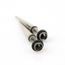 Paire piercing oreille pointu acier faux écarteur vis clou BOSE19