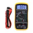Multimètre digital Ampèremètre Voltmètre Testeur Electrique - XL830L - 600V - Noir/Orange-0