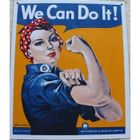 BRAND Plaque publicitaire - We Can Do It - Rosie la Riveteuse - Métal peint - 41x32 cm - Vintage