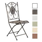 Chaise de Jardin pliable en Métal Sibell - CLP - Bronze - Fer forgé solide et résistant