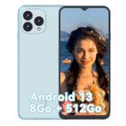 CUBOT P80 Smartphone 8Go + 512Go 6.58" FHD+ Écran 5200mAh Caméra 48MP Android 13 Telephone Portable NFC GPS Dual SIM 4G - Bleu