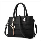 MOONMINI Sac à main femme - Sac à main cabas - porté épaule (noir)