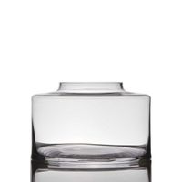 INNA-Glas Bonbonnière ALMA, cylindre - rond, transparent, 12,5cm, Ø 19,5cm - Bocal de stockage - Bocal à bonbons