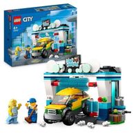 LEGO® City 60362 La Station de Lavage, Jouet pour Enfants Dès 6 Ans, avec Voiture et Minifigurines