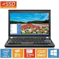 ordinateur portable Lenovo Thinkpad x220 ultrabook core i5 8go ram 1 TO disque dur SSD windows 10 pc portable reconditionné