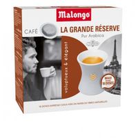 LOT DE 10 - MALONGO Expresso La Grande Réserve - 16 dosettes de café Compatibles 123 spresso