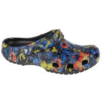 Chaussures Crocs Classic Tiedye Graphic Clog 2054534SW pour Femme - Multicolore/Bleu/Noir