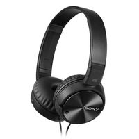 Sony Écouteurs à réduction de bruit ZX110NC, Supraaural, Bandeau, Avec fil, 10 - 22000 Hz, 1,2 m, Noir