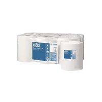 6 bobines d'essuyage 450 formats blanches 2 plis TORK Ecolabel