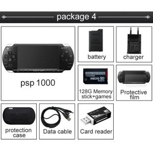 CONSOLE PSP Sony PSP 1000 Professionnel Reconditionné pour Console de Jeu PSP-1000 Noir Déterminer Console de Jeu Mem
