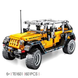ASSEMBLAGE CONSTRUCTION L - Jeeps technique Wrangler, modèle d'assemblage de nuits de construction, briques de véhicule arrière côtel