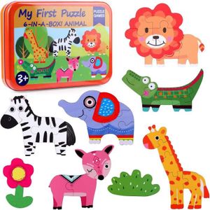PUZZLE 6 en 1 Jouet Puzzle en Bois pour Enfants Puzzle An