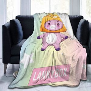 COUVERTURE - PLAID Lanky-Box Blanket Throw Blanket pour lit et canapé Couvertures matelassées imprimées en 3D[895]