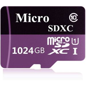 Carte mémoire Flash de Classe 10 de 512 Go 1024 Go Micro SD SDXC Card avec Adaptateur Gratuit 1024GO-4 