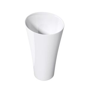 LAVABO - VASQUE Vasque de salle de bains - Mai & Mai - Lave main évier vasque 40x35x83cm en résine - Blanc - Ovale