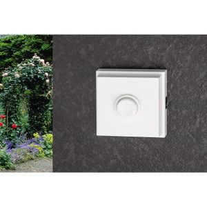 Metzler de Trade/® Sonnette de Porte en Acier Inoxydable Montage en saillie/ / Facile /à montage encastr/é / avec sonnette/ / Plaque de sonnette avec gravure///étiquette avec nom de/