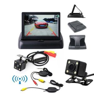 Cam/éra de recul 4.3 TFT LCD Moniteurs de Voiture pour cam/éra de recul GPS GPS Accessoires de Conduite de v/éhicule