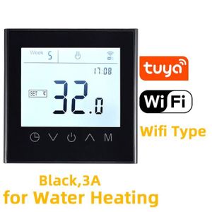 PLANCHER CHAUFFANT Eau 3a noire - Thermostat pour maison intelligente Tuya MK100, chauffage au sol, pour eau-chaudière à gaz,pou