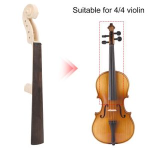 Vbest life Mentonnière en Bois d/'ébène avec Bande en Bois Tendre et Support pour Violon 4//4