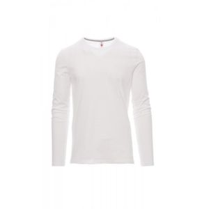 T-SHIRT T-shirt homme Payper Pineta - Col rond - Manches longues - Blanc - Gris - Regular