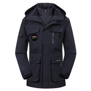 GEMYSE Veste Ski Homme Imperméable & Coupe-Vent | 10000mm H2O | Capuche Amovible | Pour Outdoor