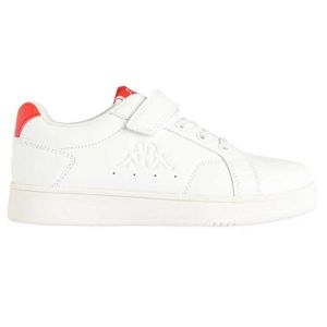 BASKET Chaussures lifestyle Adenis EV pour Garçon - Blanc, rouge, blanc cassé - KAPPA - Scratch - Synthétique - Plat