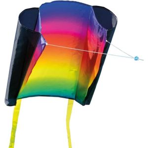 CERF-VOLANT CIM Cerf-Volant monofil - Beach Kite Prism - pour Enfants à partir de 6 Ans - Dimensions : 70x47cm - INCL. Ligne de 80m - queues116