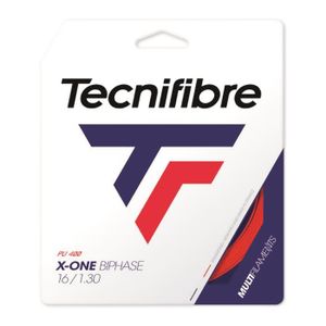 CORDAGE RAQUETTE TENNIS Cordage de tennis Tecnifibre X-ONE Biphase 12 m - red - 1,30 mm