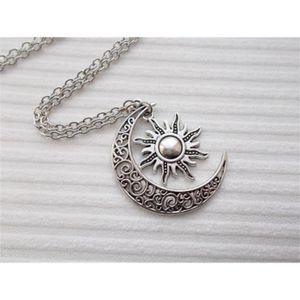 collier lune soleil argent collier lune soleil argent