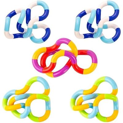 Jouet Anti-Stress Tangle - 8 Pièces Couleurs Vives, Twistable, Pour Concentration & Gestion De L'Anxiété (Autisme, TDAH)