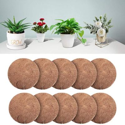6 Tapis De Coco Pour Plantes 15cm Et 20cm - Disques Paillis Protection Hivernale Et Anti-Mauvaises Herbes