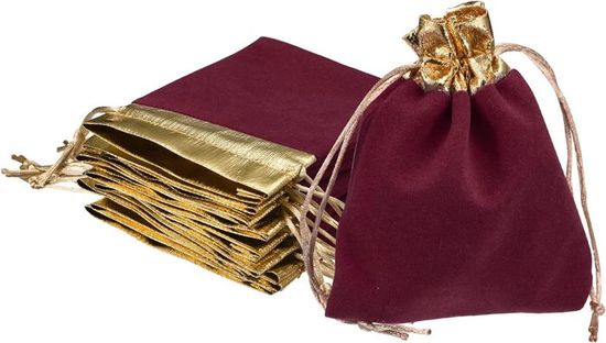 PATIKIL Cordon Coulissant Cadeau Sac Ensemble, 8Pcs Flannel