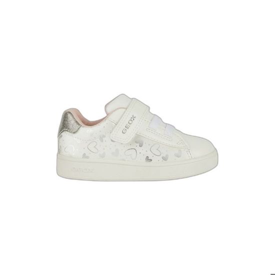Baskets Geox Fille Eclyper Girl - Synthétique - Semelle Caoutchouc - Fermeture Velcro