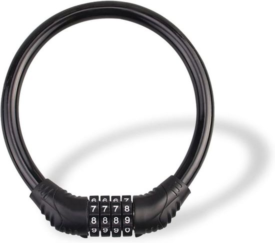Câble De Sécurité Vélo Moto Tru-Bolt 6 Pieds (1m80) Avec Boucles - Antivol à Acheter