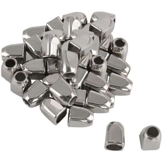 20 Clips à Bascule Uxcell Pour Cordon - Noir 10mm X 16mm - Neufs