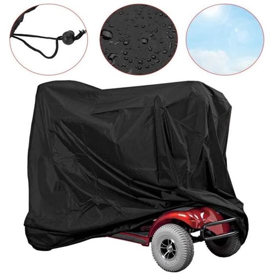 190T Housse Protection Pour Moto,Couverture Imperméable En Polyester 230x95x125cm Noir 91957690