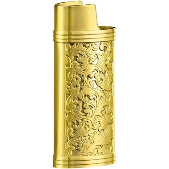 Étui Pour Briquet BIC – Design Botanique Vintage – Alliage De Zinc – Protection Anti-Rayures – Lot De 2 – 53 G