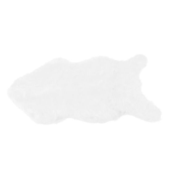 tapis peau de mouton blanche - Mon Chalet Design