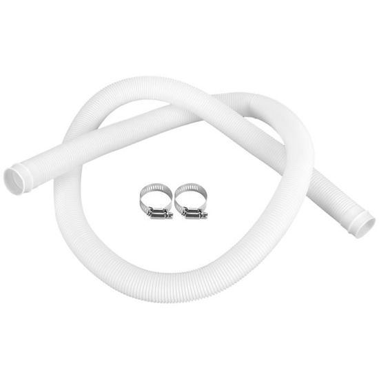 Tuyau De Piscine De Remplacement - 50 Cm De Long - Blanc - Connecteur Pour Pompe Et Système De Filtration