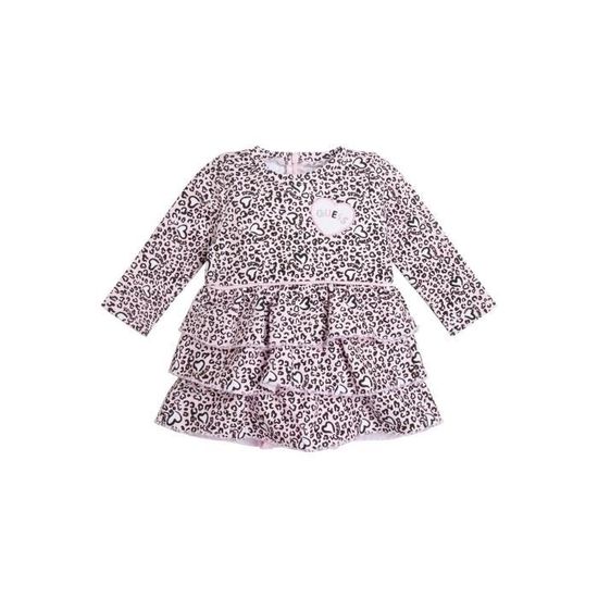 Robe Fille GUESS Holiday - Taille 6, Beige Clair à Bords Contrastés, Occasion Très Bon état