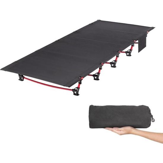 Compact Solide Lit de Camp Pliable, Ultra léger Compact Solide et Durable, 192 x 70 x ...