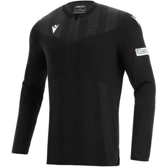 Sweatshirt Prematch arbitre Macron UEFA 2022 - vert foncé/noir - L Vert